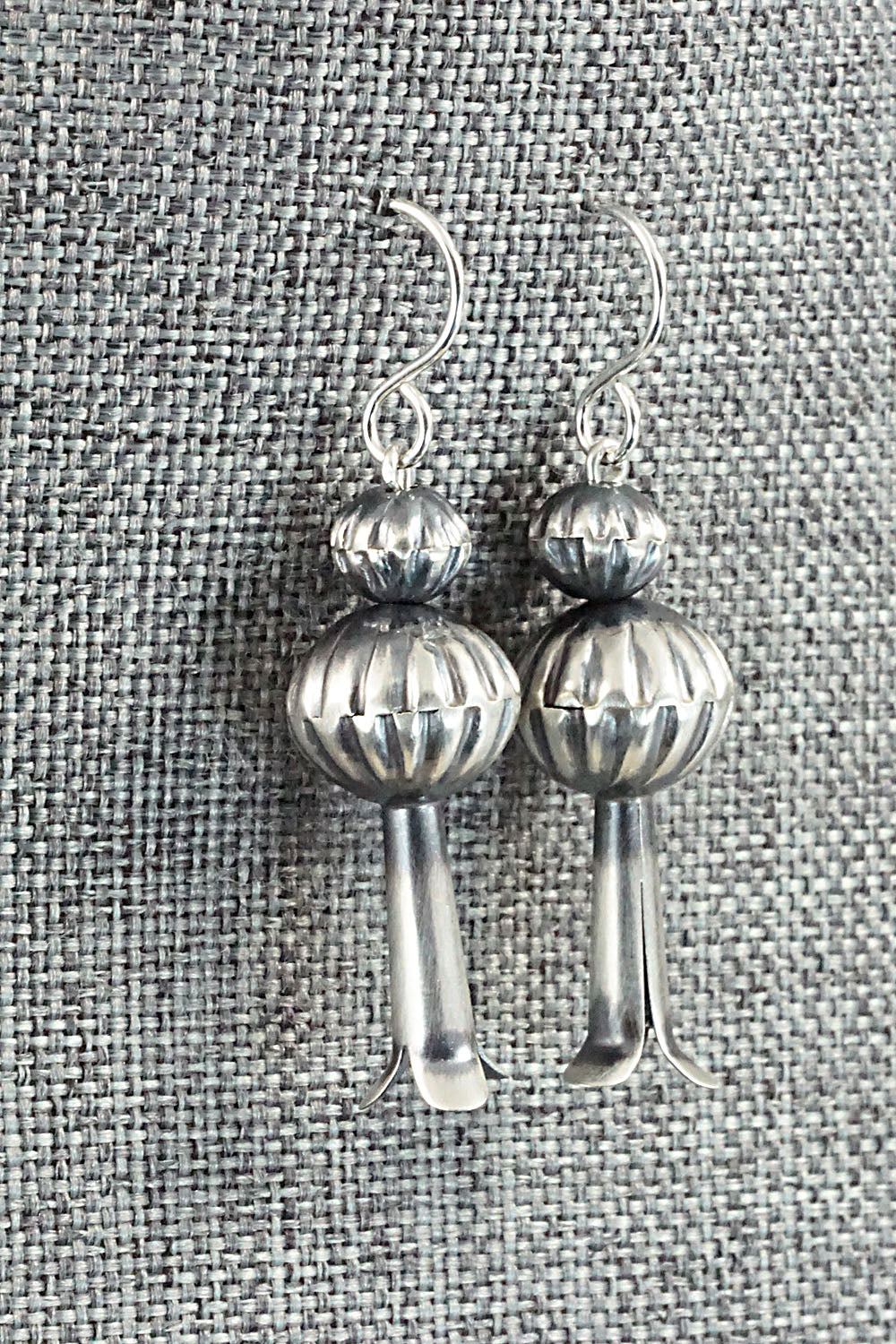 Sterling Silver Navajo Pearl Earrings - Tonisha Haley