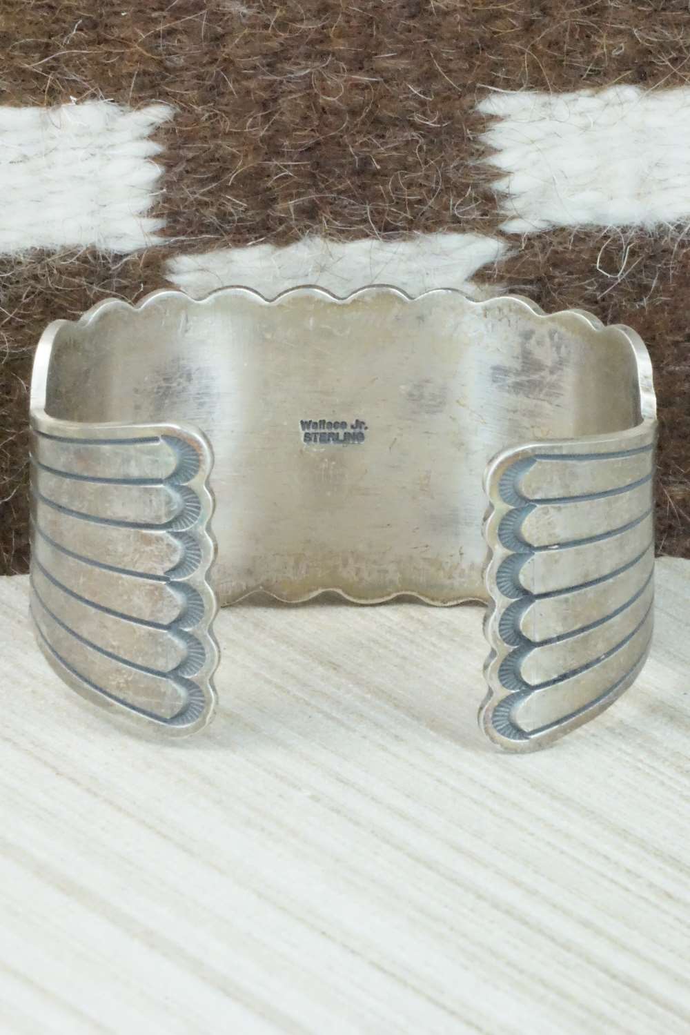 Turquoise and Sterling Silver Bracelet - Wallace Jr.