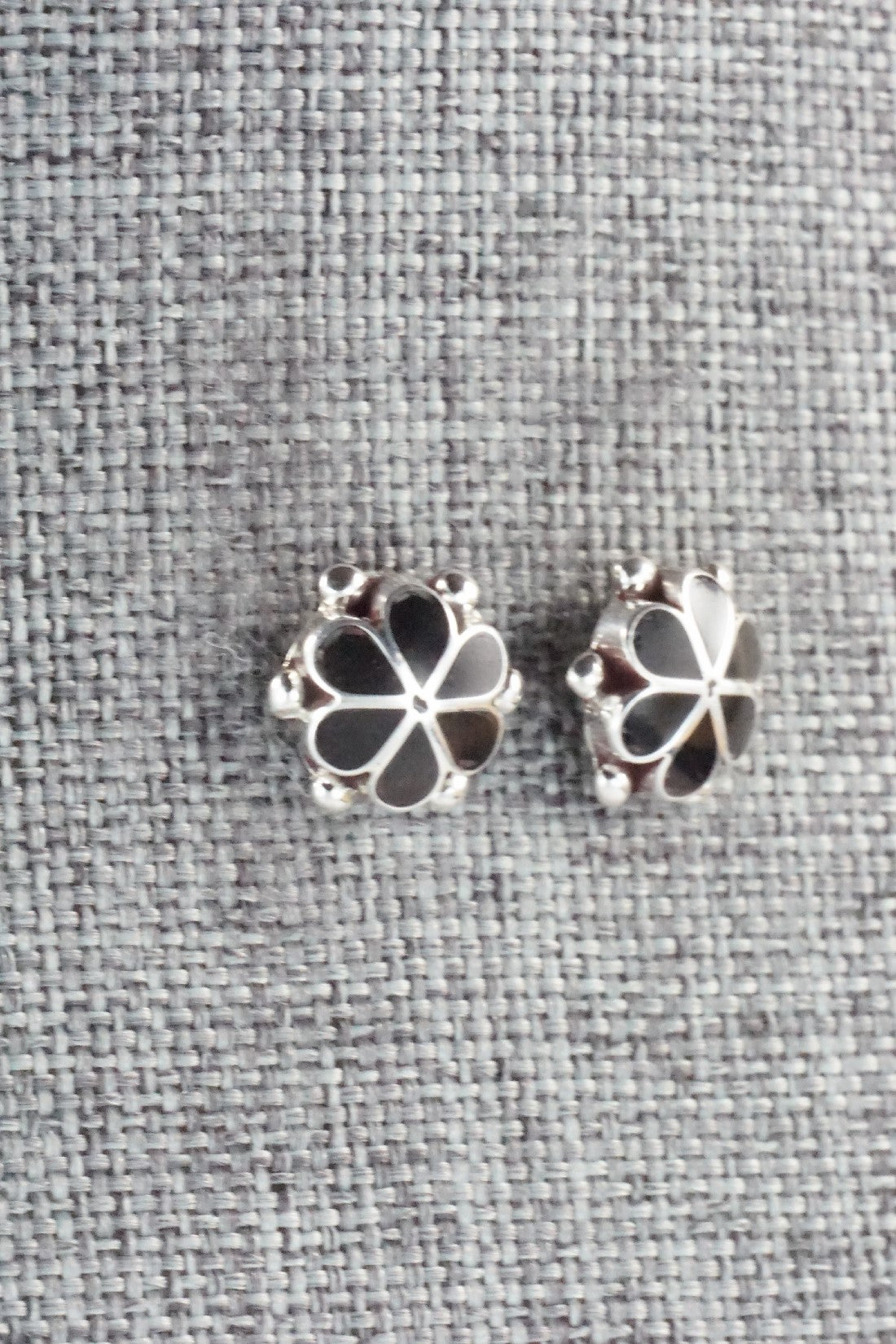 Onyx & Sterling Silver Earrings - Bernedette Hattie