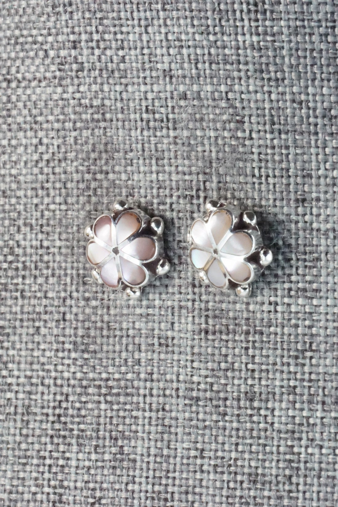 Mother of Pearl & Sterling Silver Earrings - Bernedette Hattie