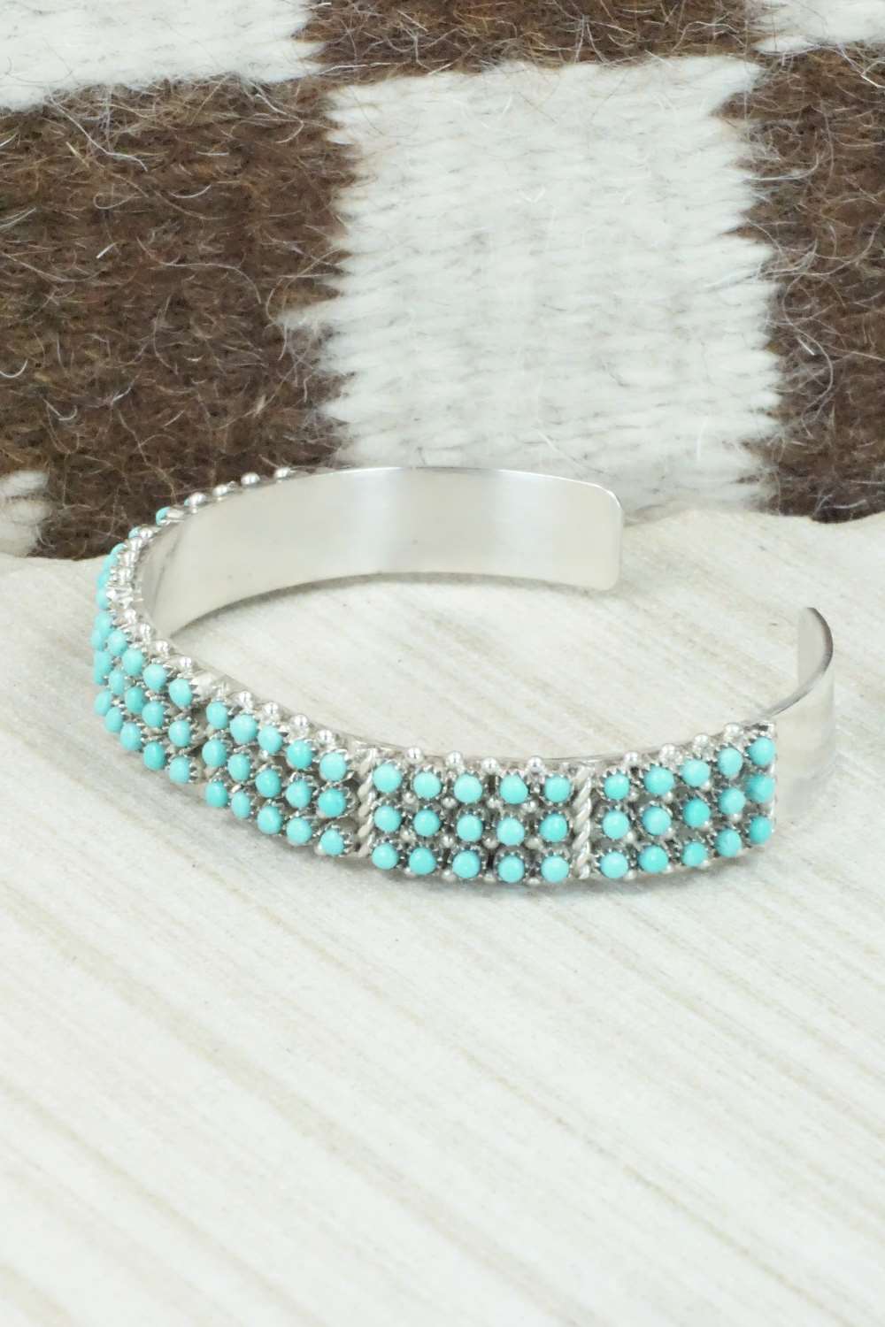 Turquoise & Sterling Silver Bracelet - April Haloo