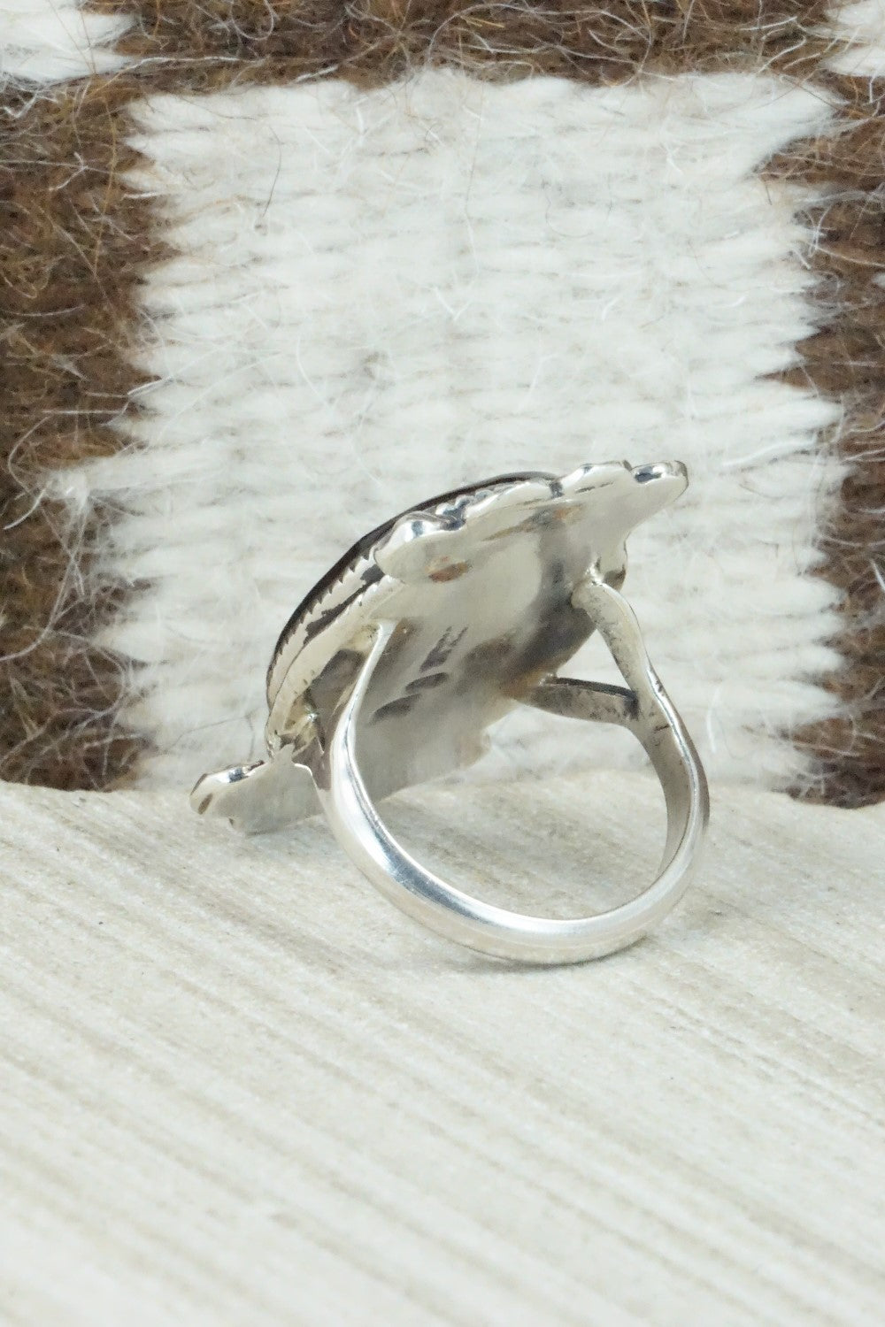 Onyx & Sterling Silver Ring - Selina Warner - Size 5.75