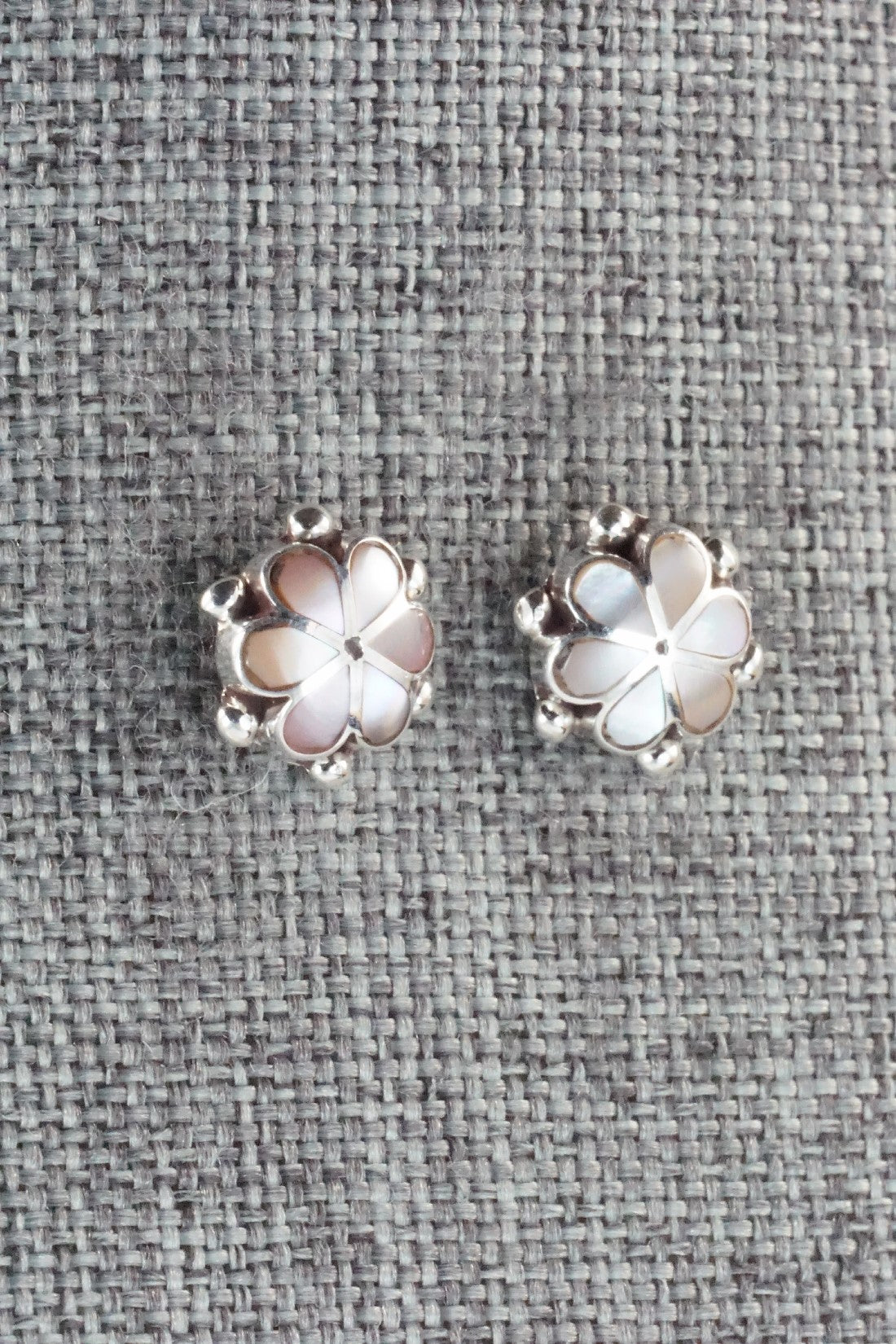 Mother of Pearl & Sterling Silver Earrings - Bernedette Hattie