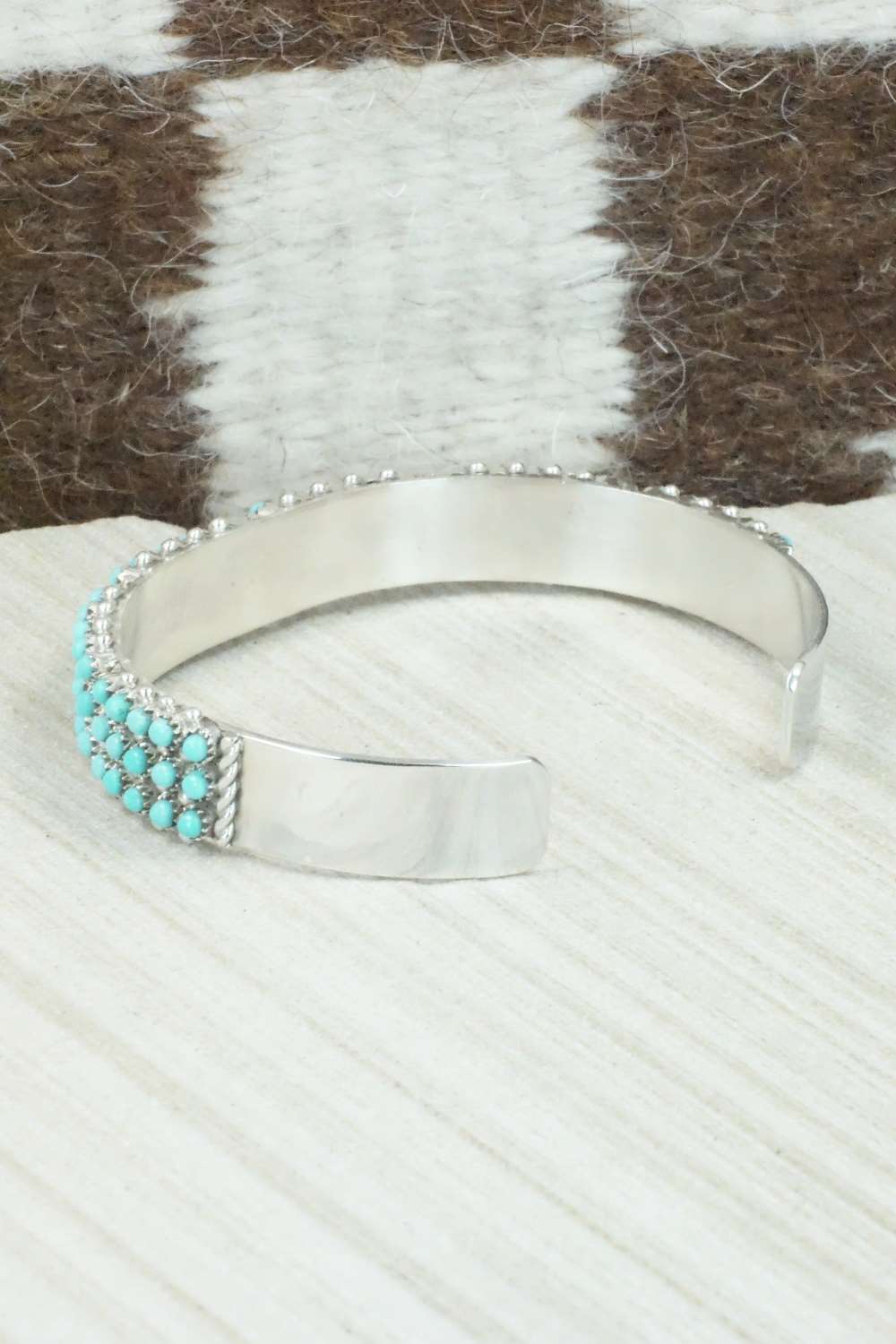 Turquoise & Sterling Silver Bracelet - April Haloo