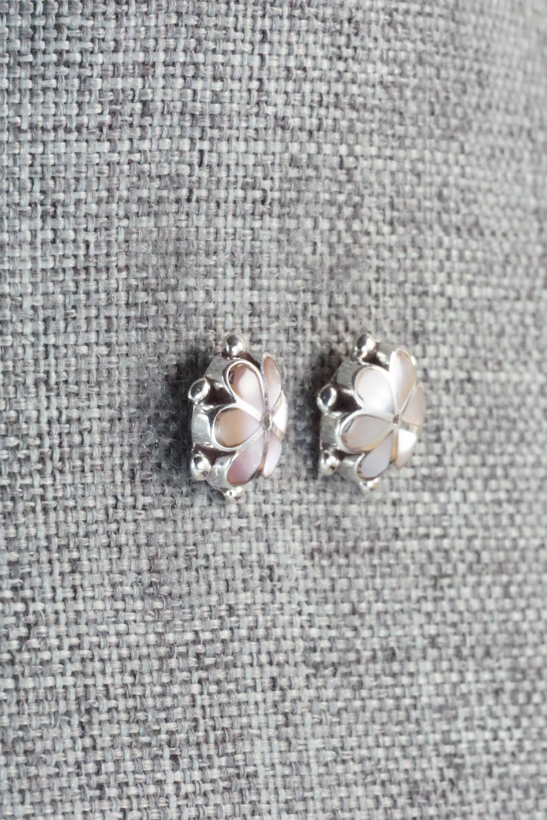 Mother of Pearl & Sterling Silver Earrings - Bernedette Hattie