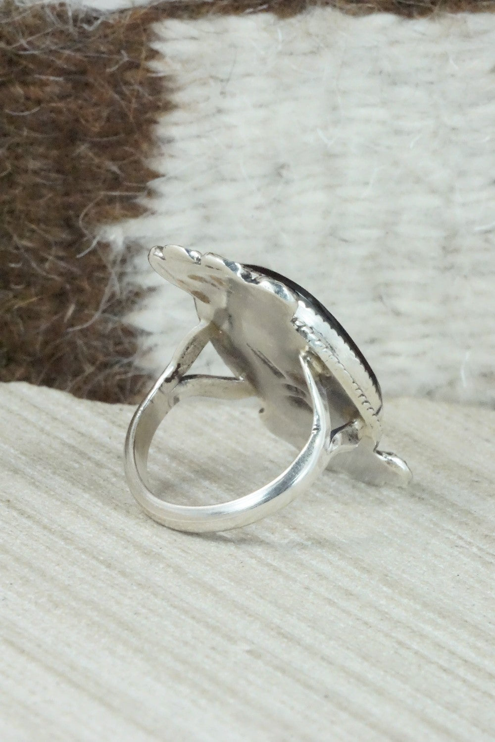 Onyx & Sterling Silver Ring - Selina Warner - Size 5.75