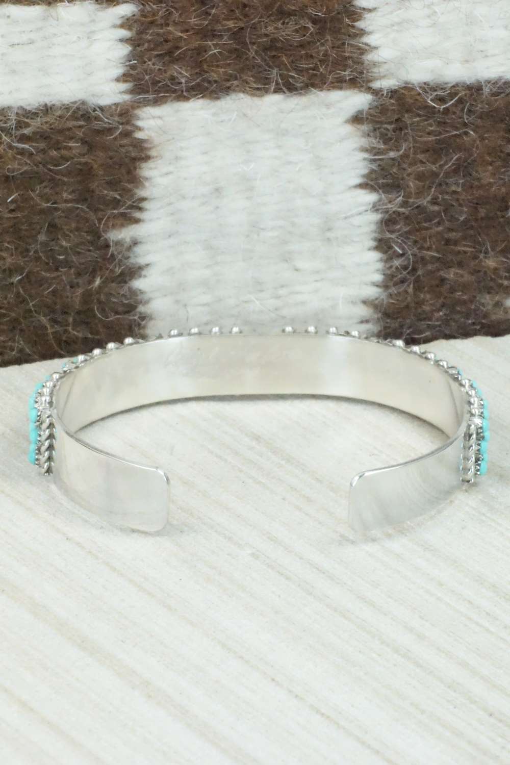 Turquoise & Sterling Silver Bracelet - April Haloo