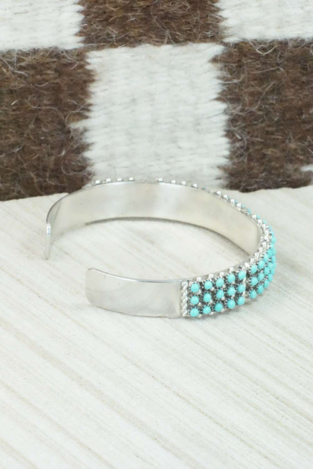 Turquoise & Sterling Silver Bracelet - April Haloo