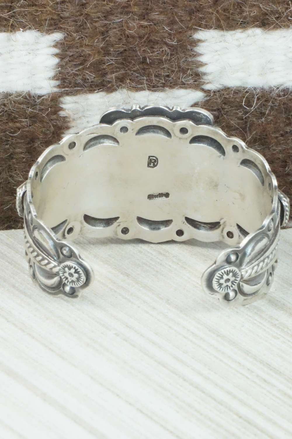 Turquoise and Sterling Silver Bracelet - Raymond Delgarito