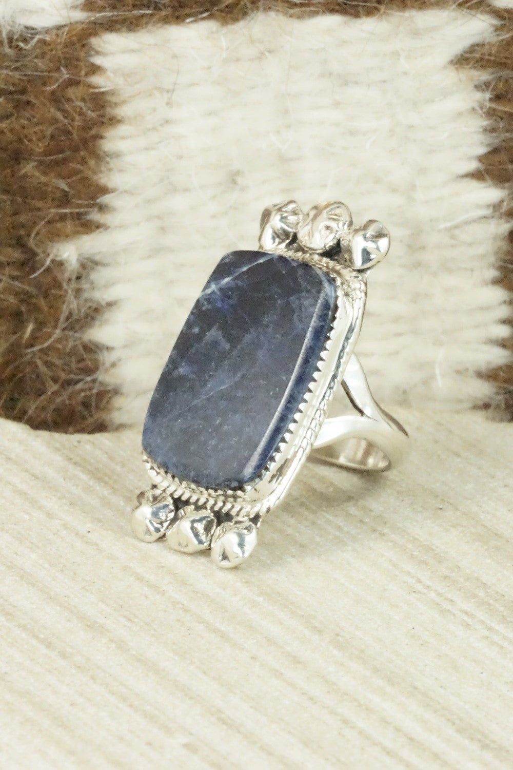 Sodalite & Sterling Silver Ring - Selina Warner - Size 6