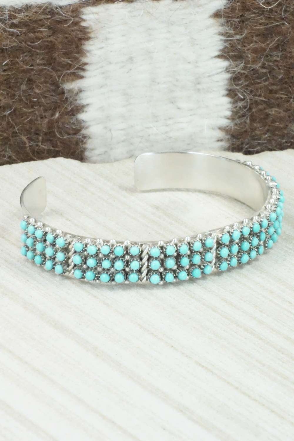 Turquoise & Sterling Silver Bracelet - April Haloo