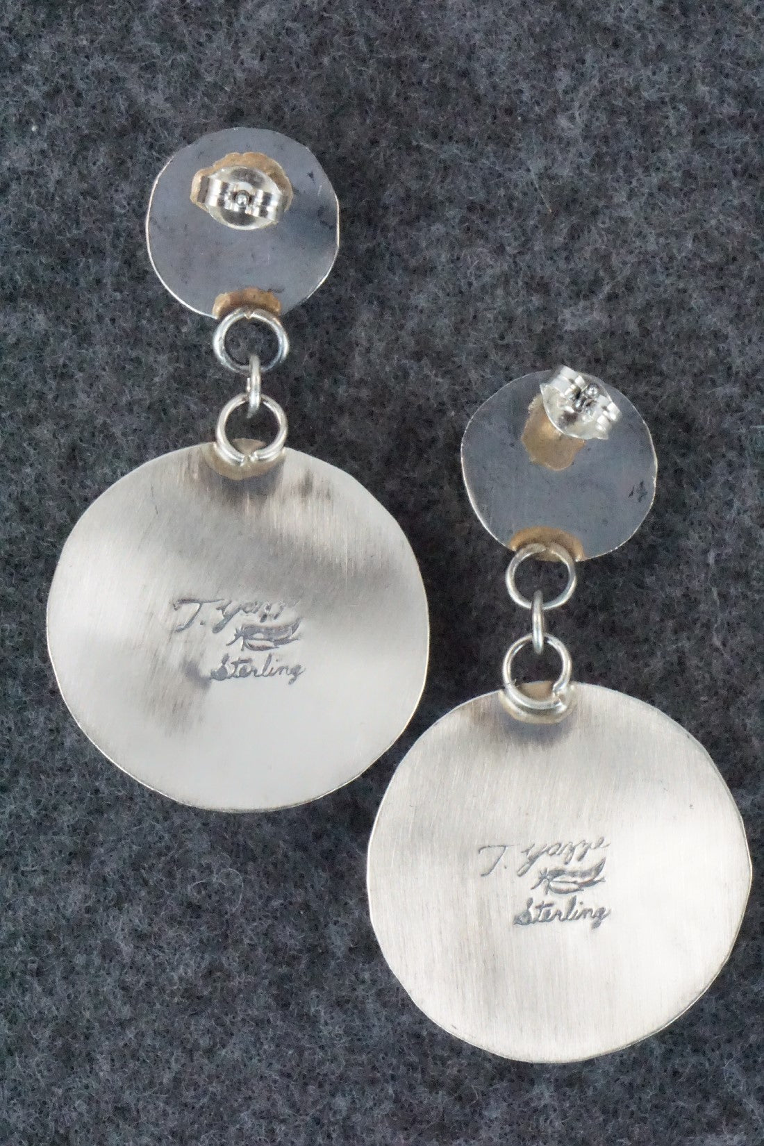 Sterling Silver Earrings - Tim Yazzie