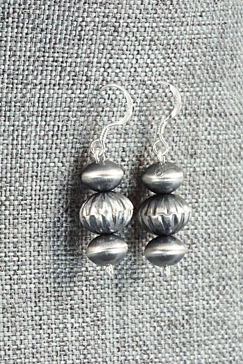 Sterling Silver Navajo Pearl Earrings - Presley Haley