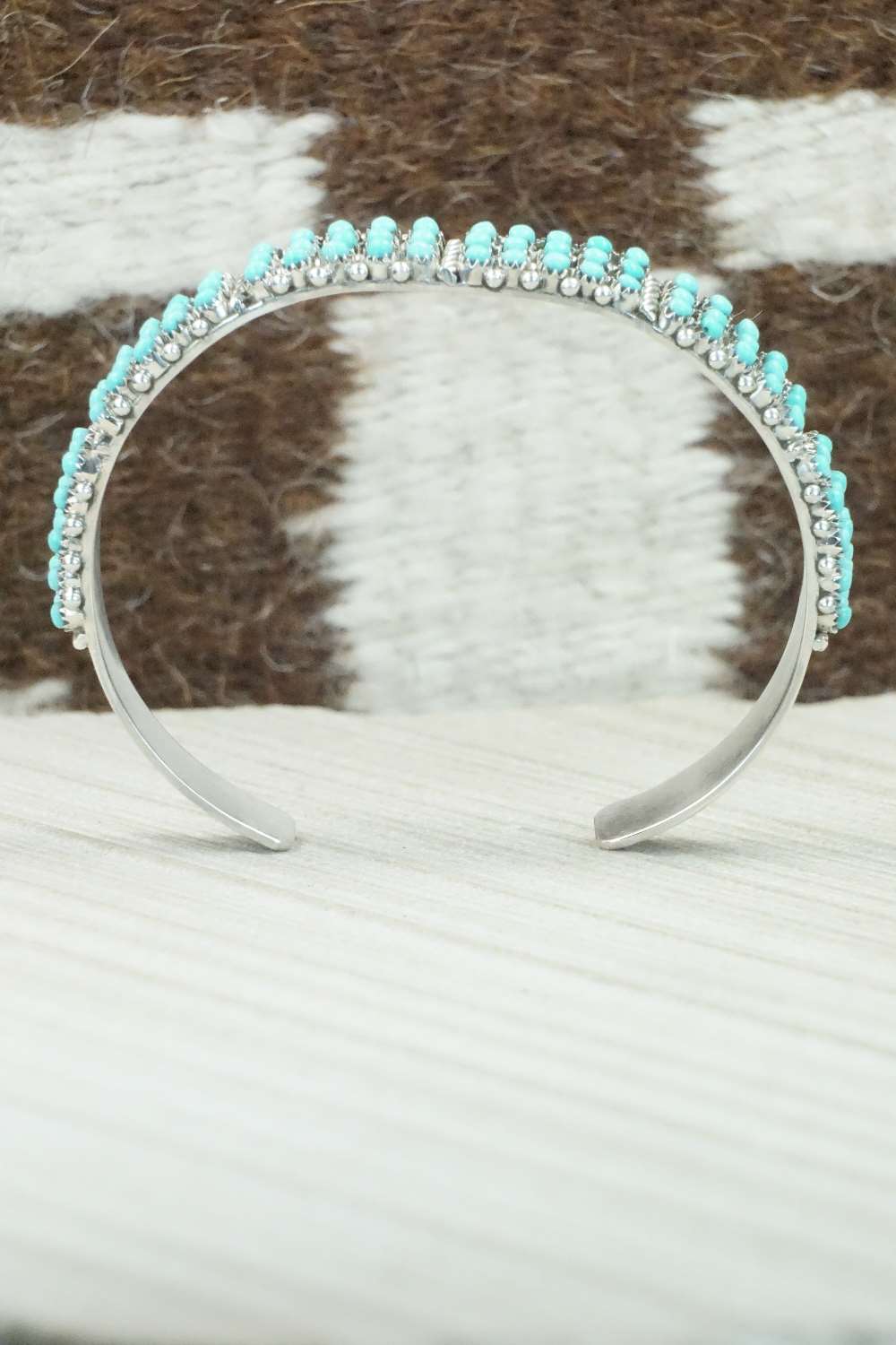 Turquoise & Sterling Silver Bracelet - April Haloo