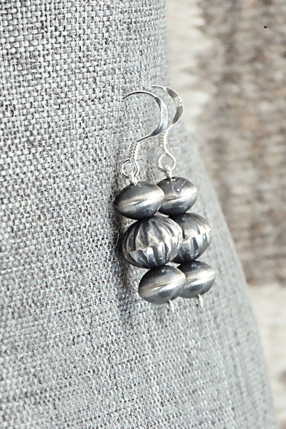 Sterling Silver Navajo Pearl Earrings - Presley Haley