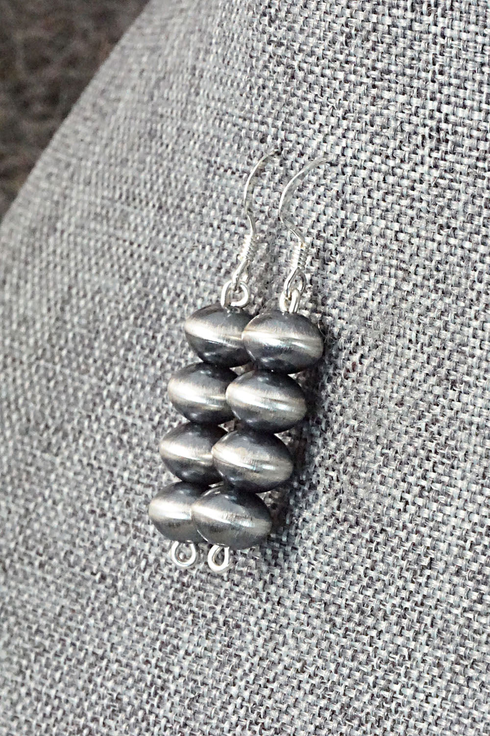 Sterling Silver Navajo Pearl Earrings - Presley Haley