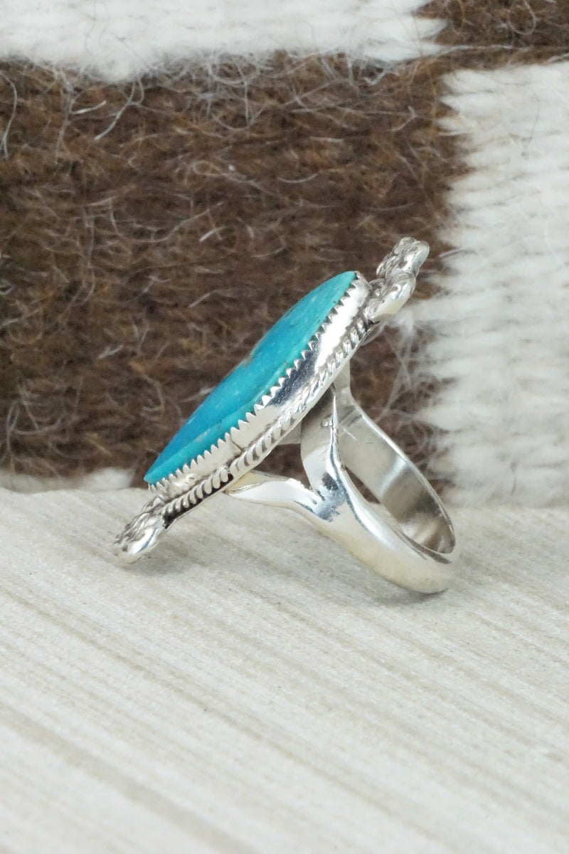 Turquoise & Sterling Silver Ring - Selina Warner - Size 7