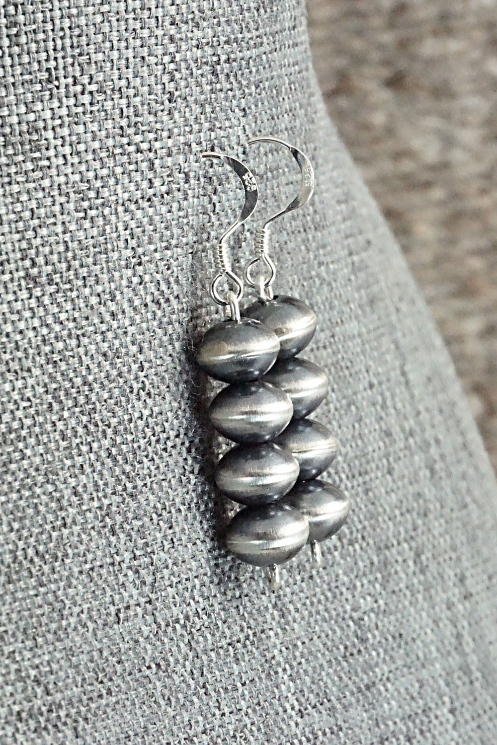 Sterling Silver Navajo Pearl Earrings - Presley Haley