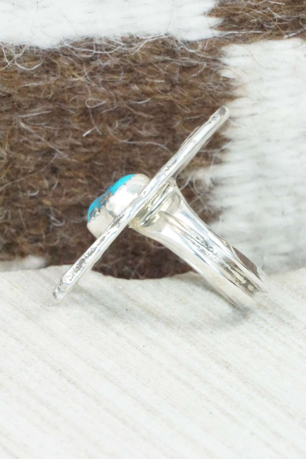 Turquoise & Sterling Silver Ring - Delbert Arviso - 9