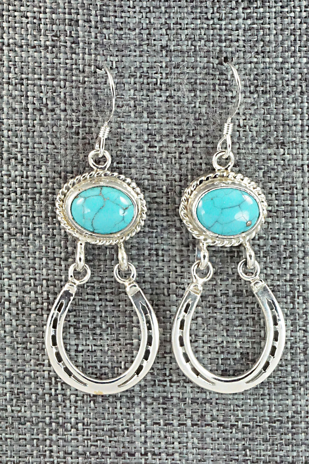 Turquoise & Sterling Silver Earrings - Annie Spencer