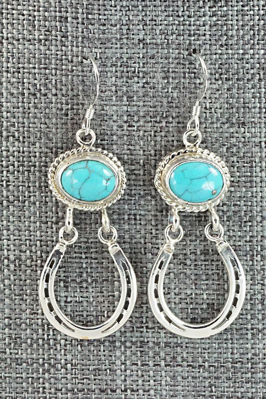 Turquoise & Sterling Silver Earrings - Annie Spencer