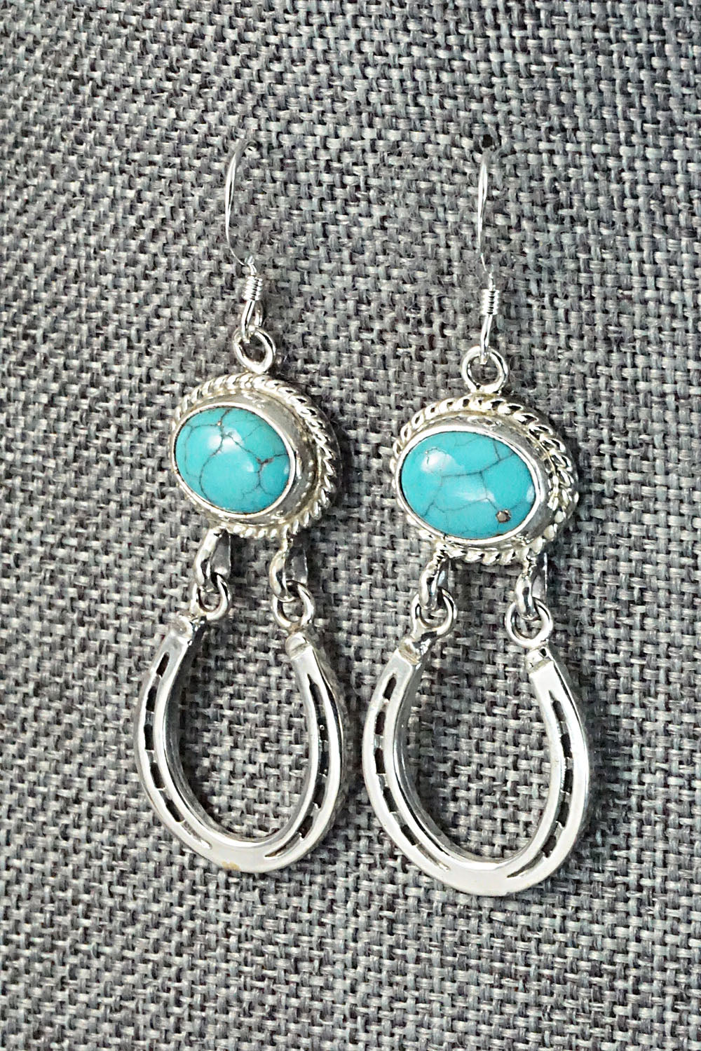 Turquoise & Sterling Silver Earrings - Annie Spencer