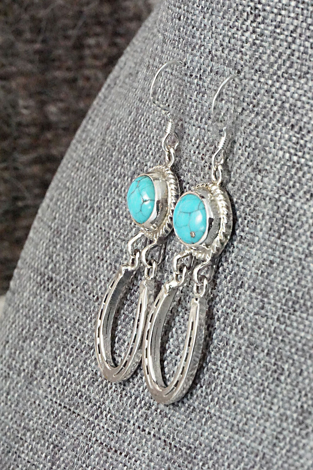 Turquoise & Sterling Silver Earrings - Annie Spencer