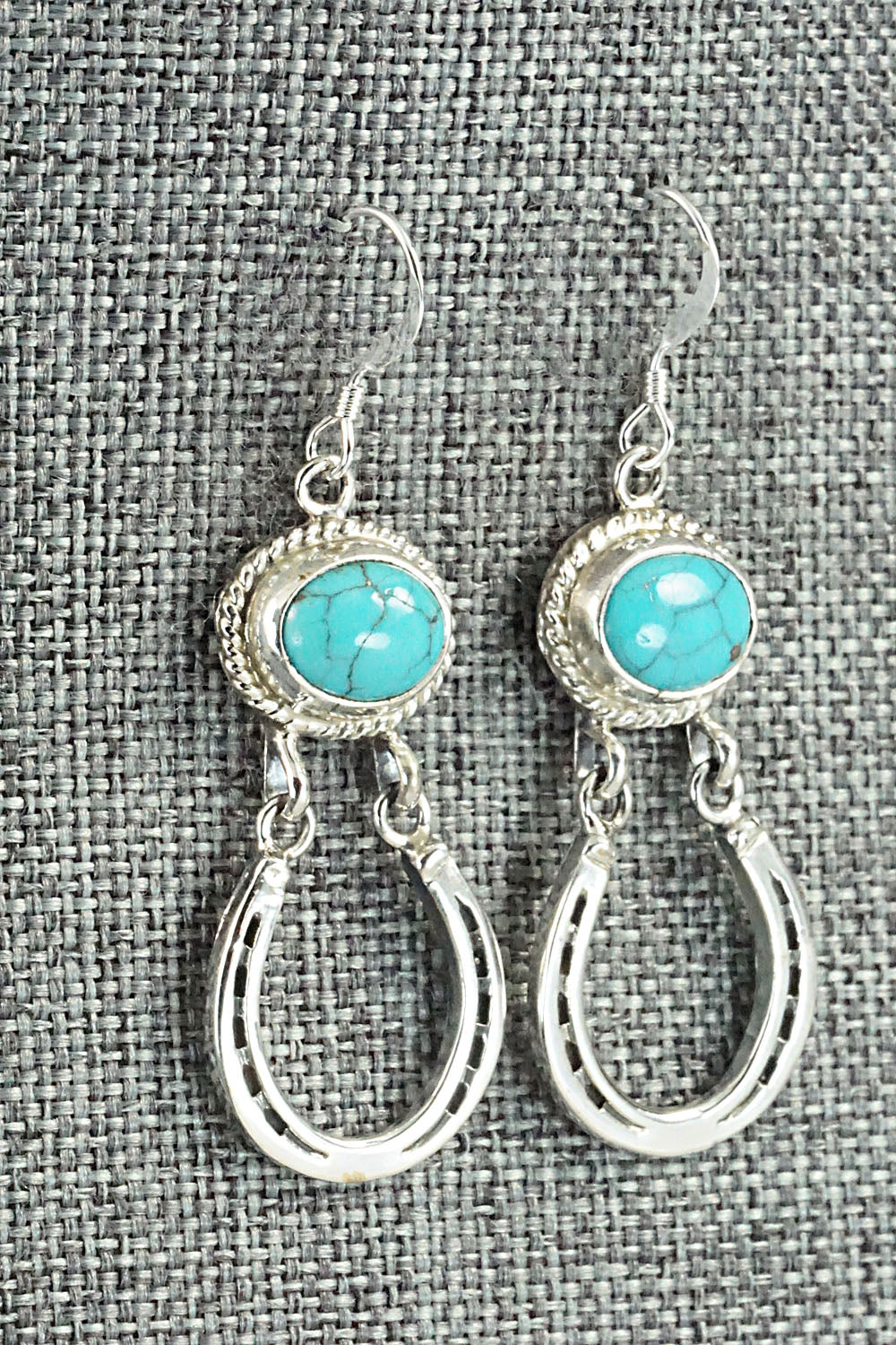 Turquoise & Sterling Silver Earrings - Annie Spencer