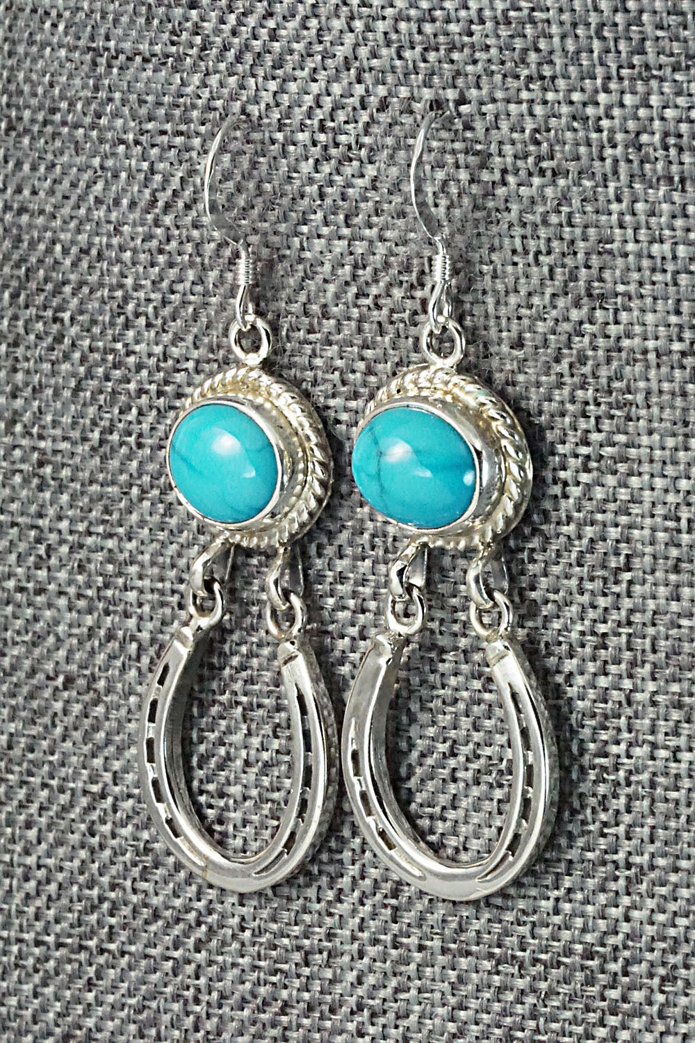 Turquoise & Sterling Silver Earrings - Annie Spencer