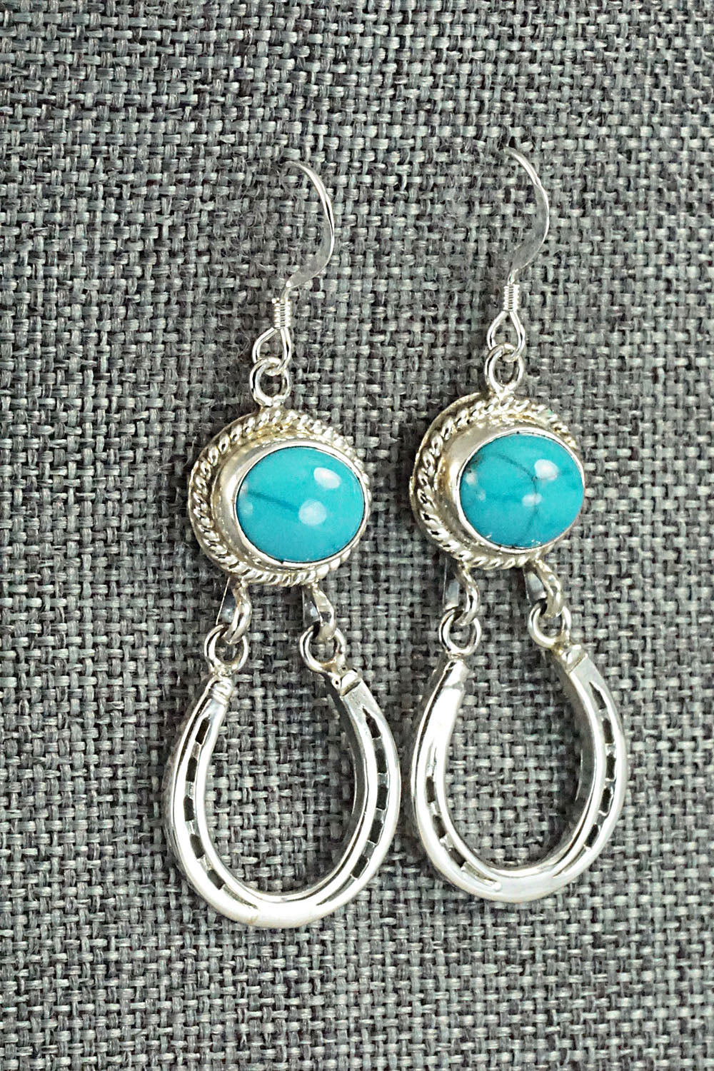Turquoise & Sterling Silver Earrings - Annie Spencer