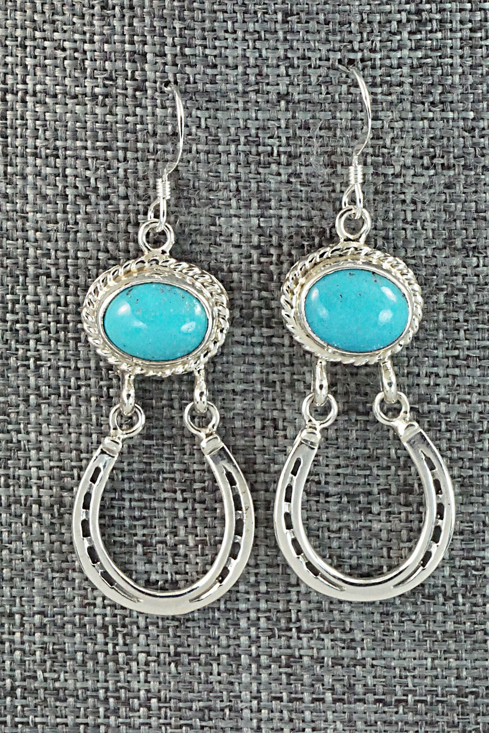 Turquoise & Sterling Silver Earrings - Annie Spencer