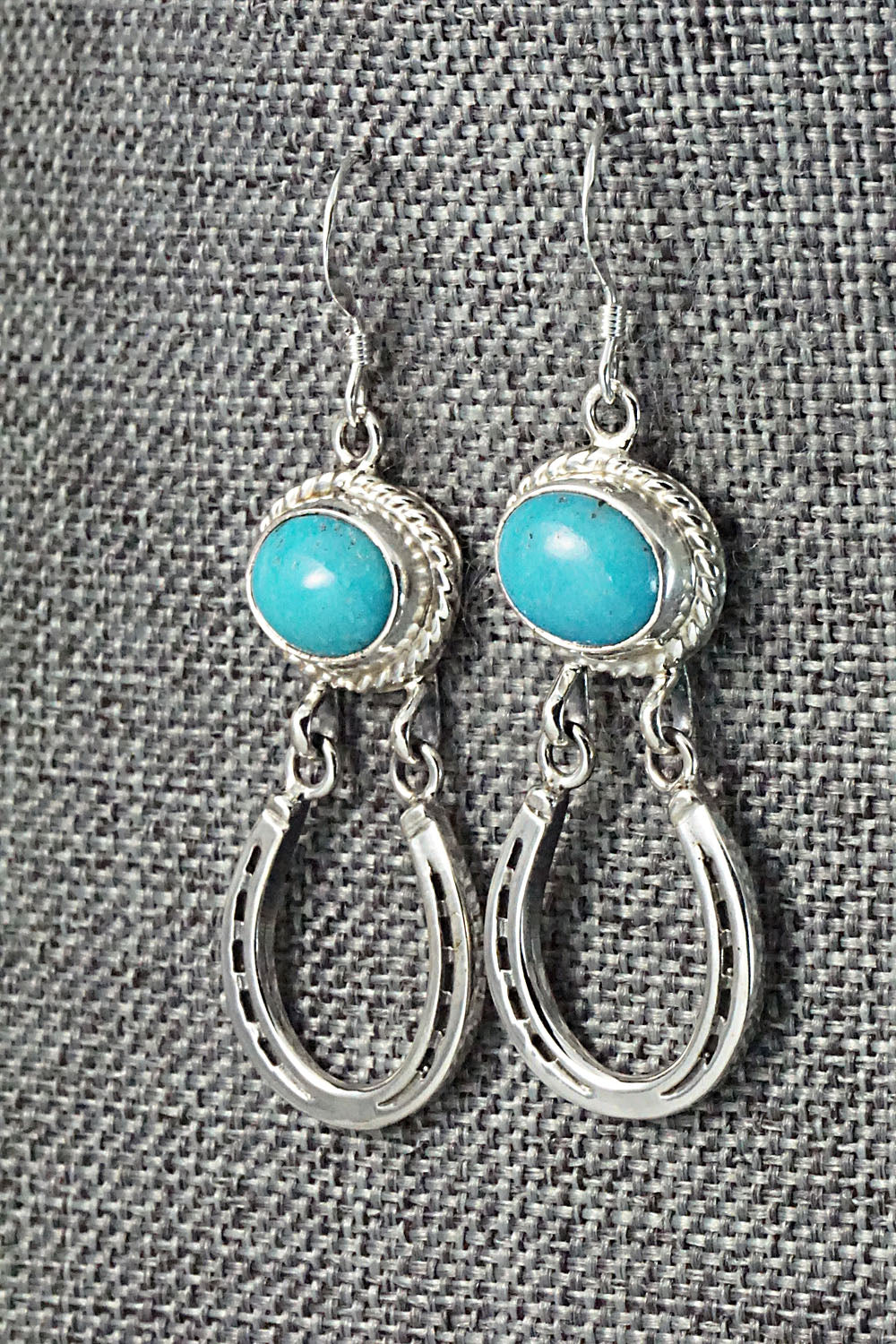 Turquoise & Sterling Silver Earrings - Annie Spencer