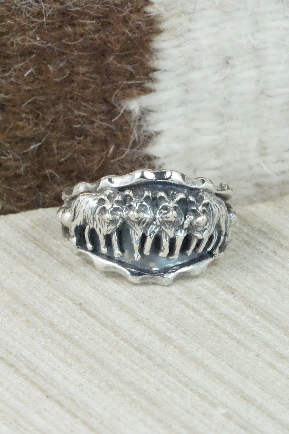 Sterling Silver Ring - Genevieve Francisco - Size 14