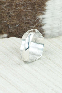Multi Stone & Sterling Silver Ring - Herbert Kallestewa - Size 9.75