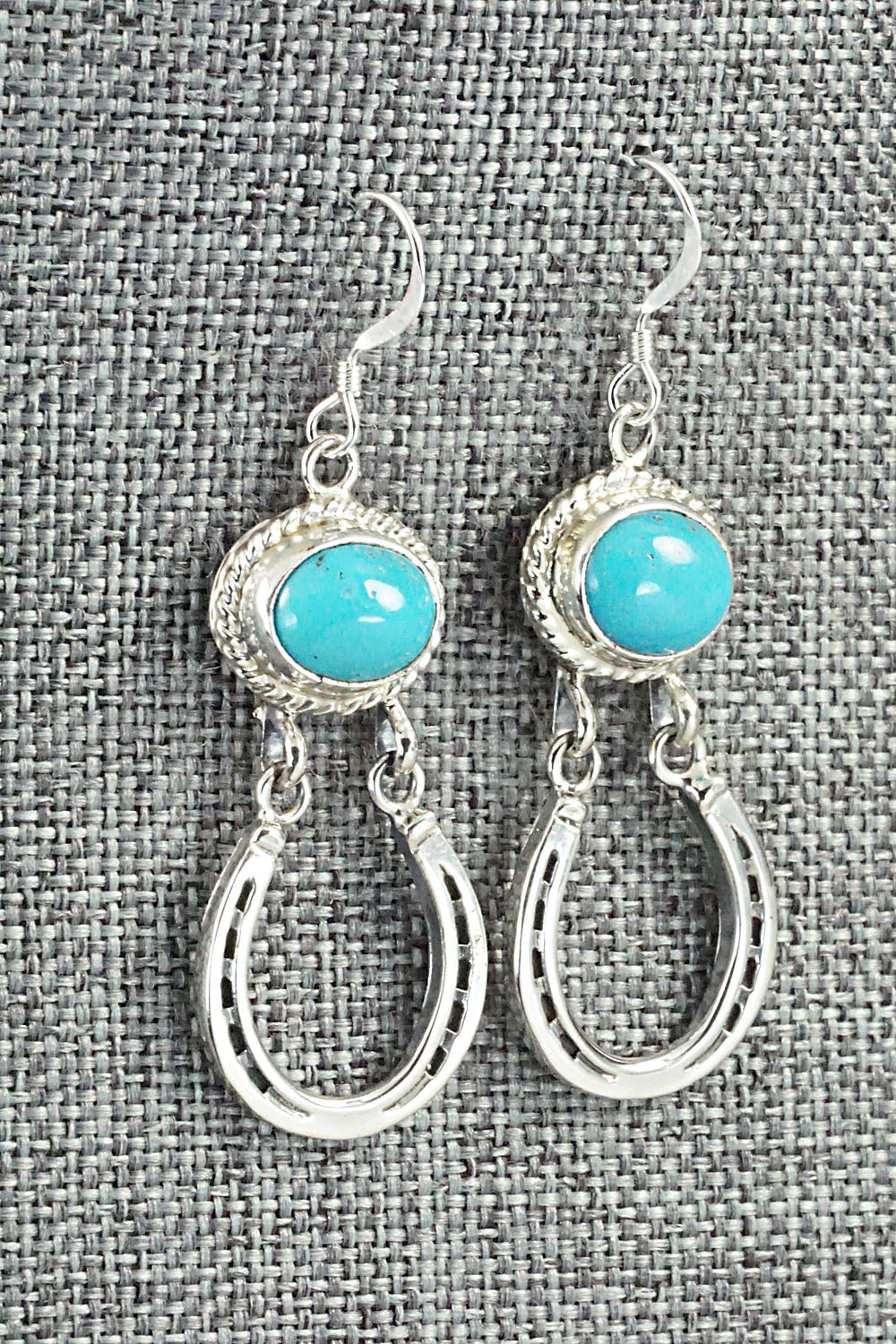 Turquoise & Sterling Silver Earrings - Annie Spencer