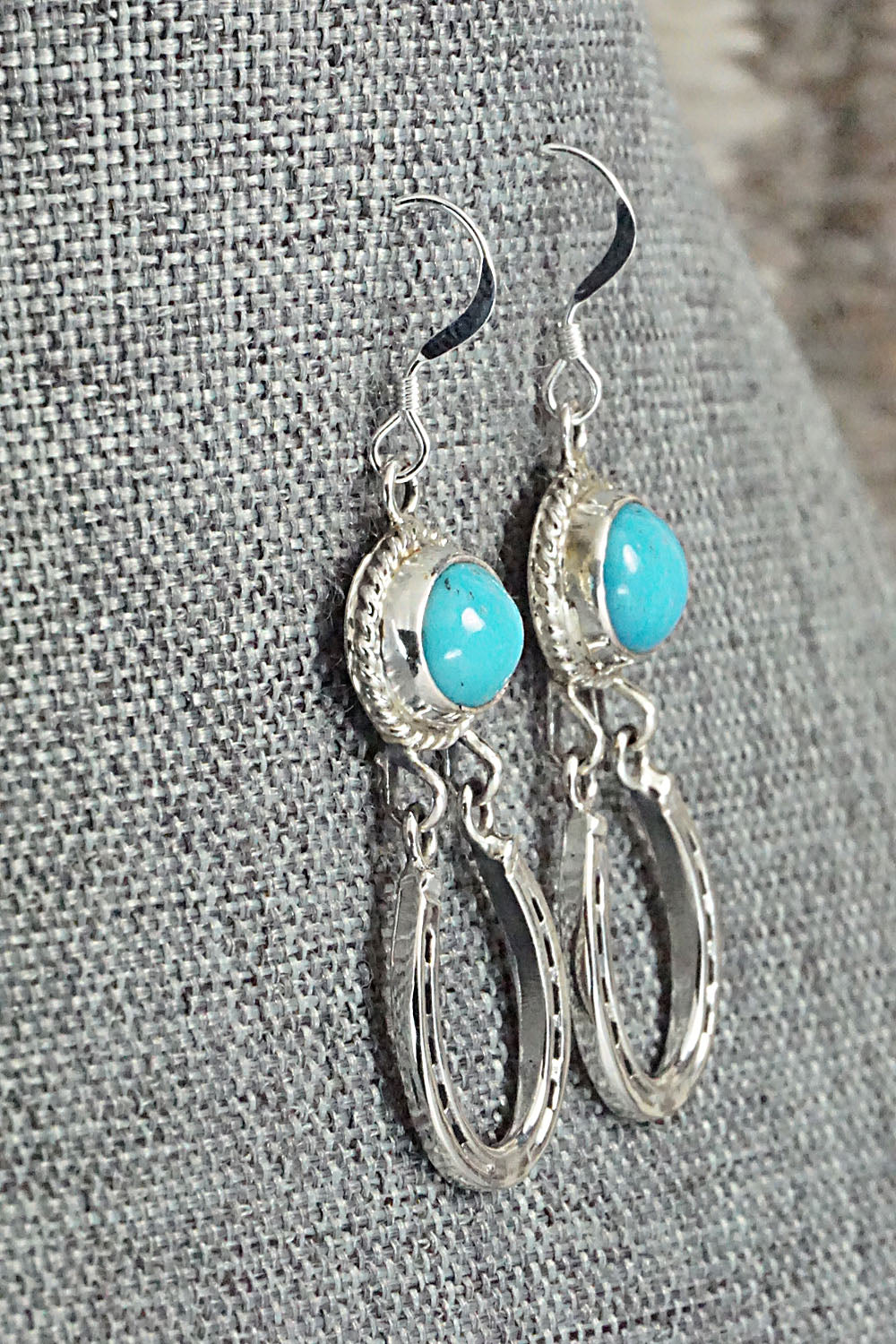 Turquoise & Sterling Silver Earrings - Annie Spencer