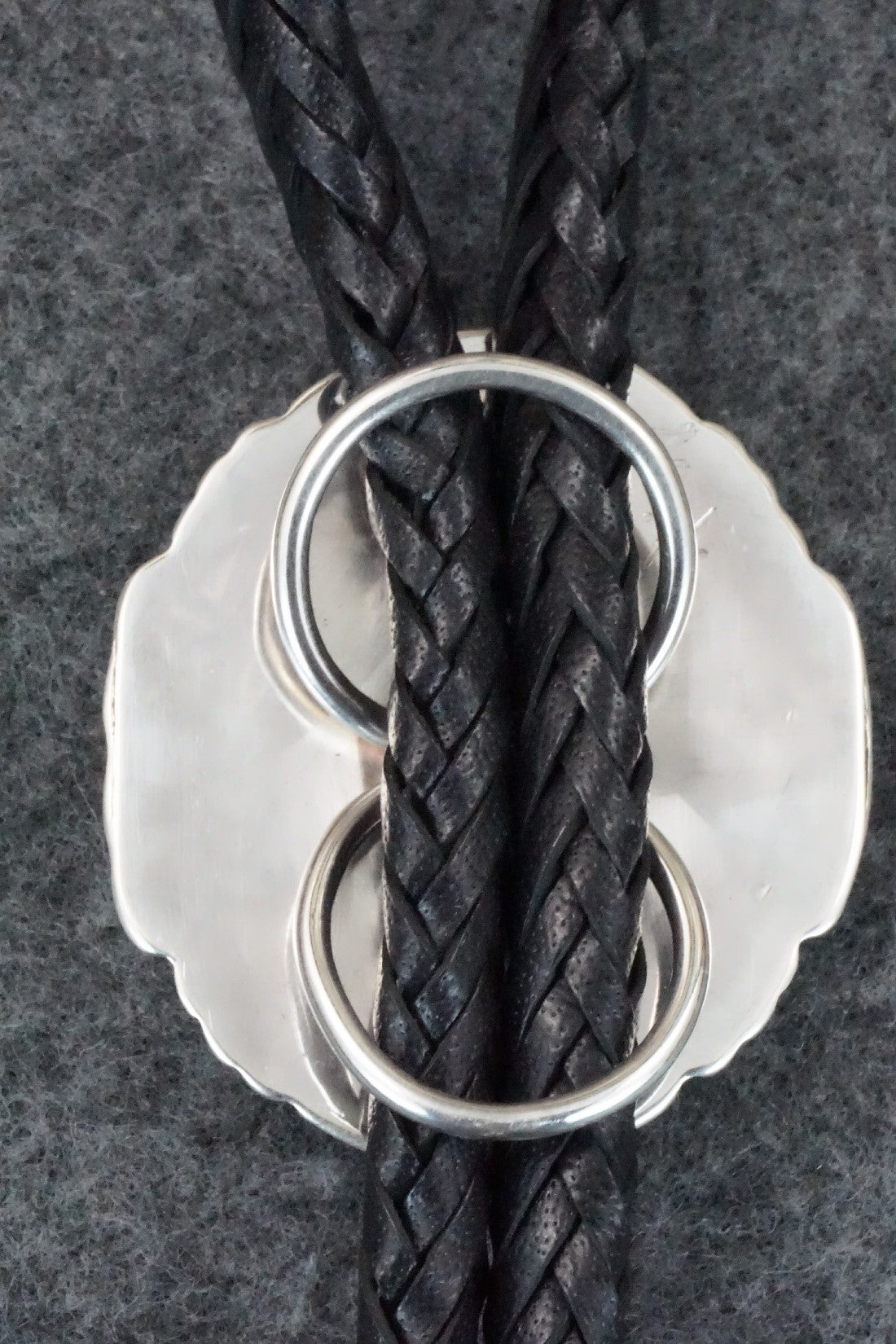 Turquoise & Sterling Silver Bolo Tie - Kenny Calavaza