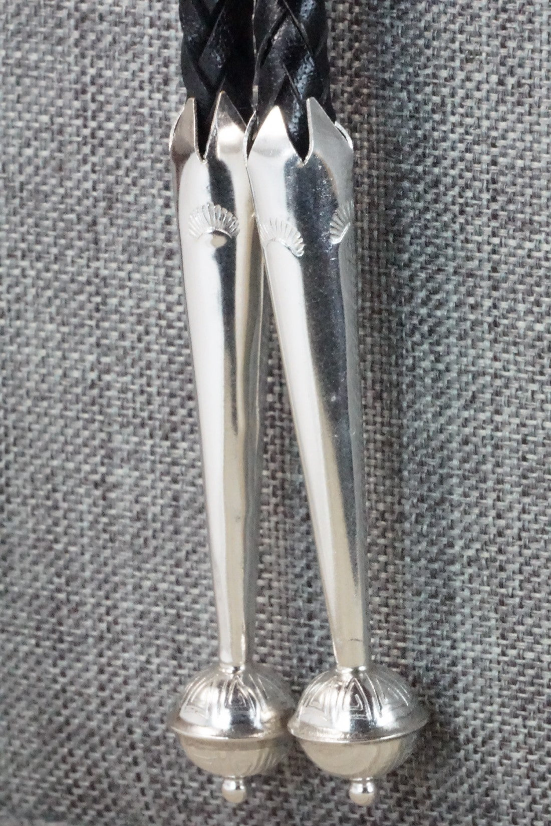 Turquoise & Sterling Silver Bolo Tie - Kenny Calavaza