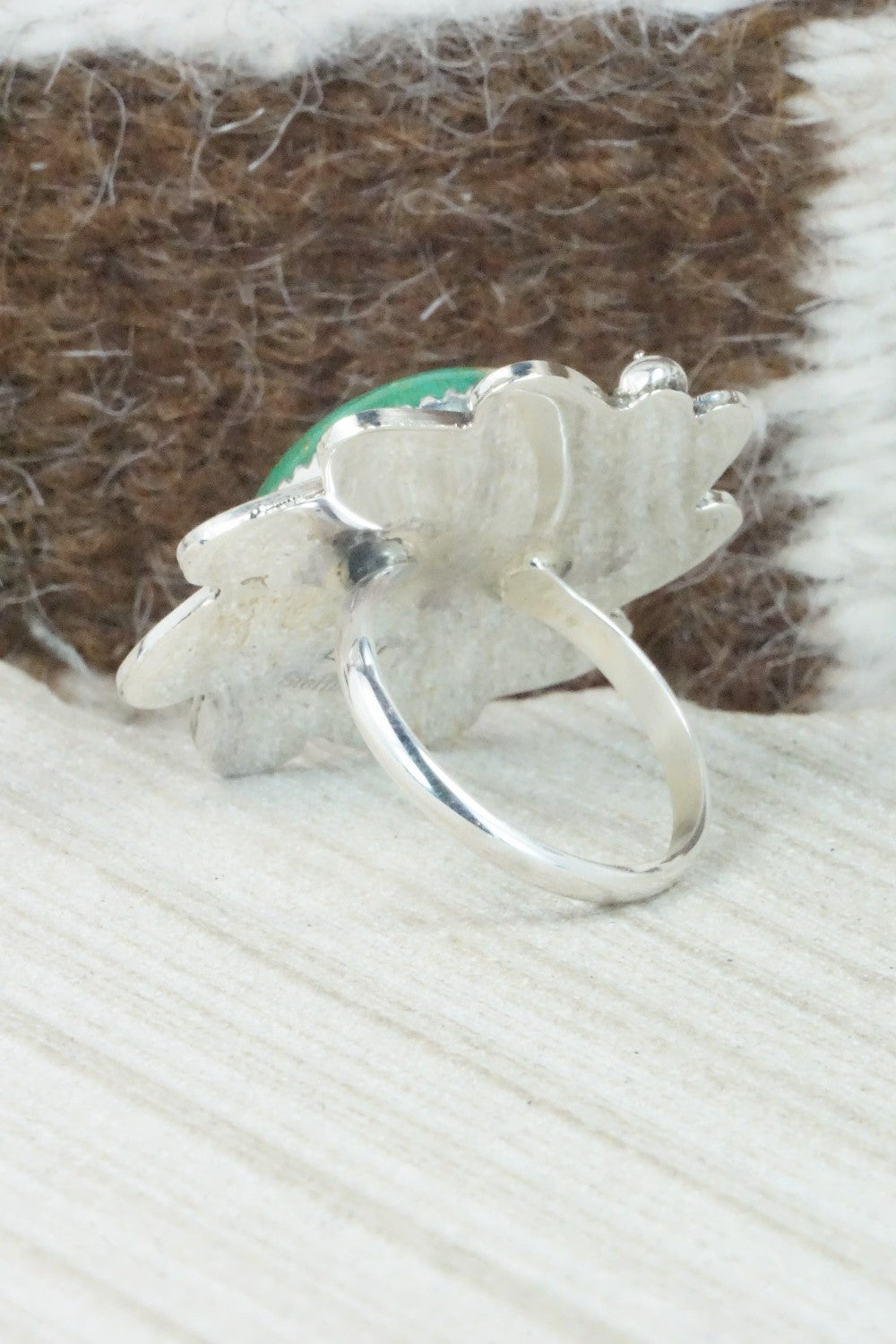 Turquoise & Sterling Silver Ring - DeAnna Nez - Size 10