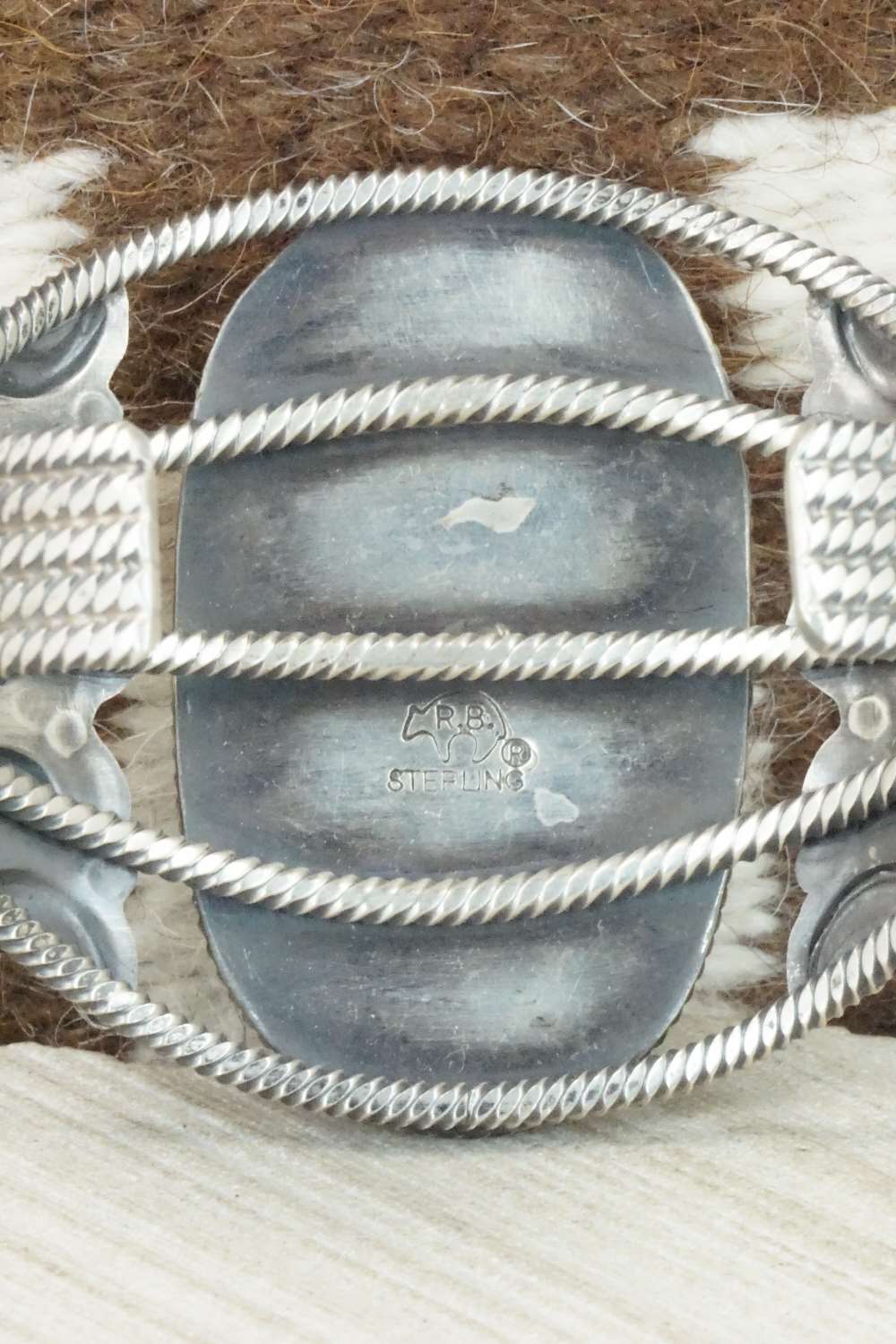 Turquoise and Sterling Silver Bracelet - Navajo