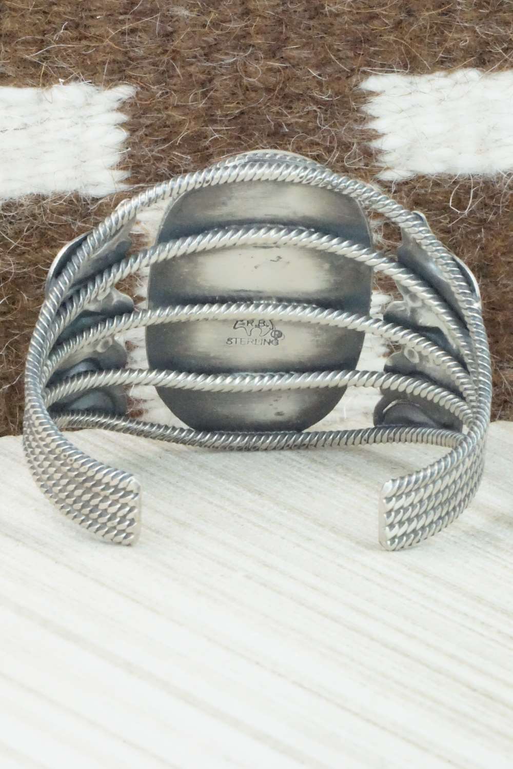 Turquoise and Sterling Silver Bracelet - Navajo