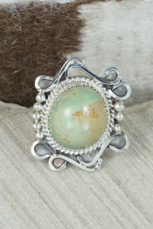 Turquoise & Sterling Silver Ring - DeAnna Nez - Size 10