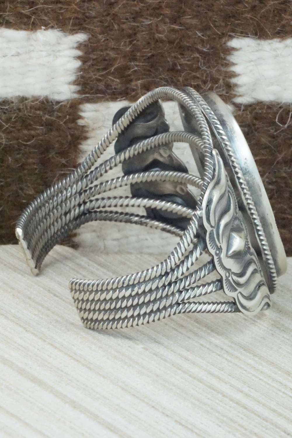 Turquoise and Sterling Silver Bracelet - Navajo