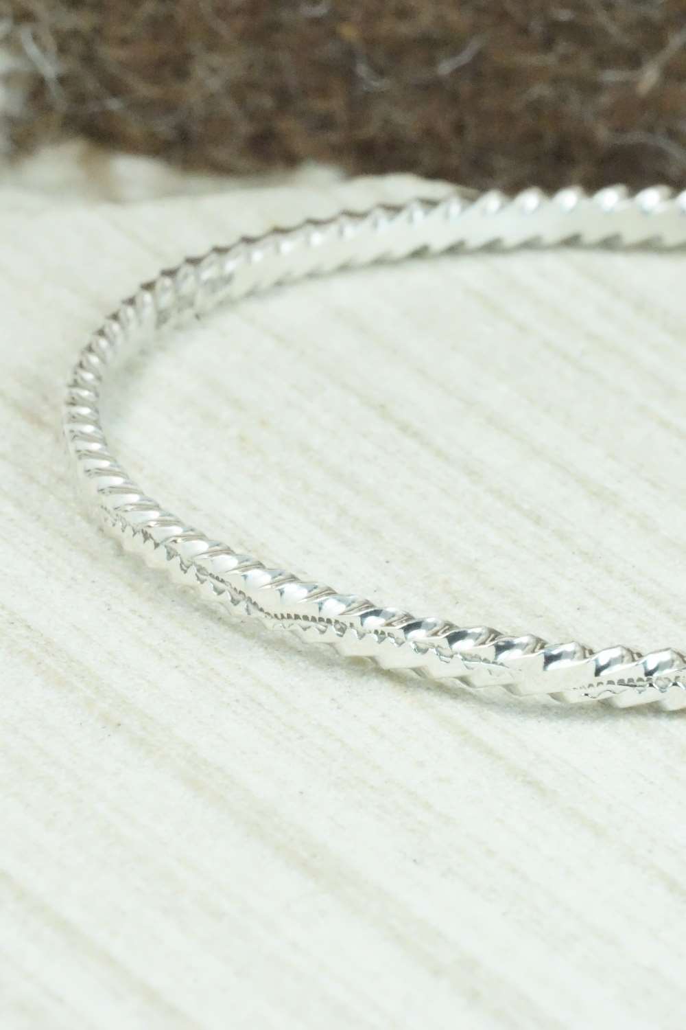 Sterling Silver Bangle - Elaine Tahe