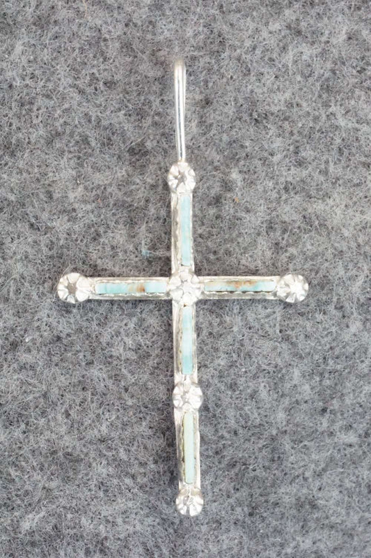 Turquoise & Sterling Silver Pendant - Diana Bellson
