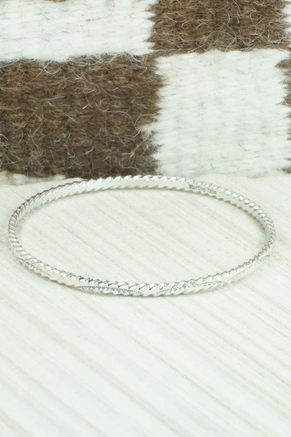Sterling Silver Bangle - Elaine Tahe