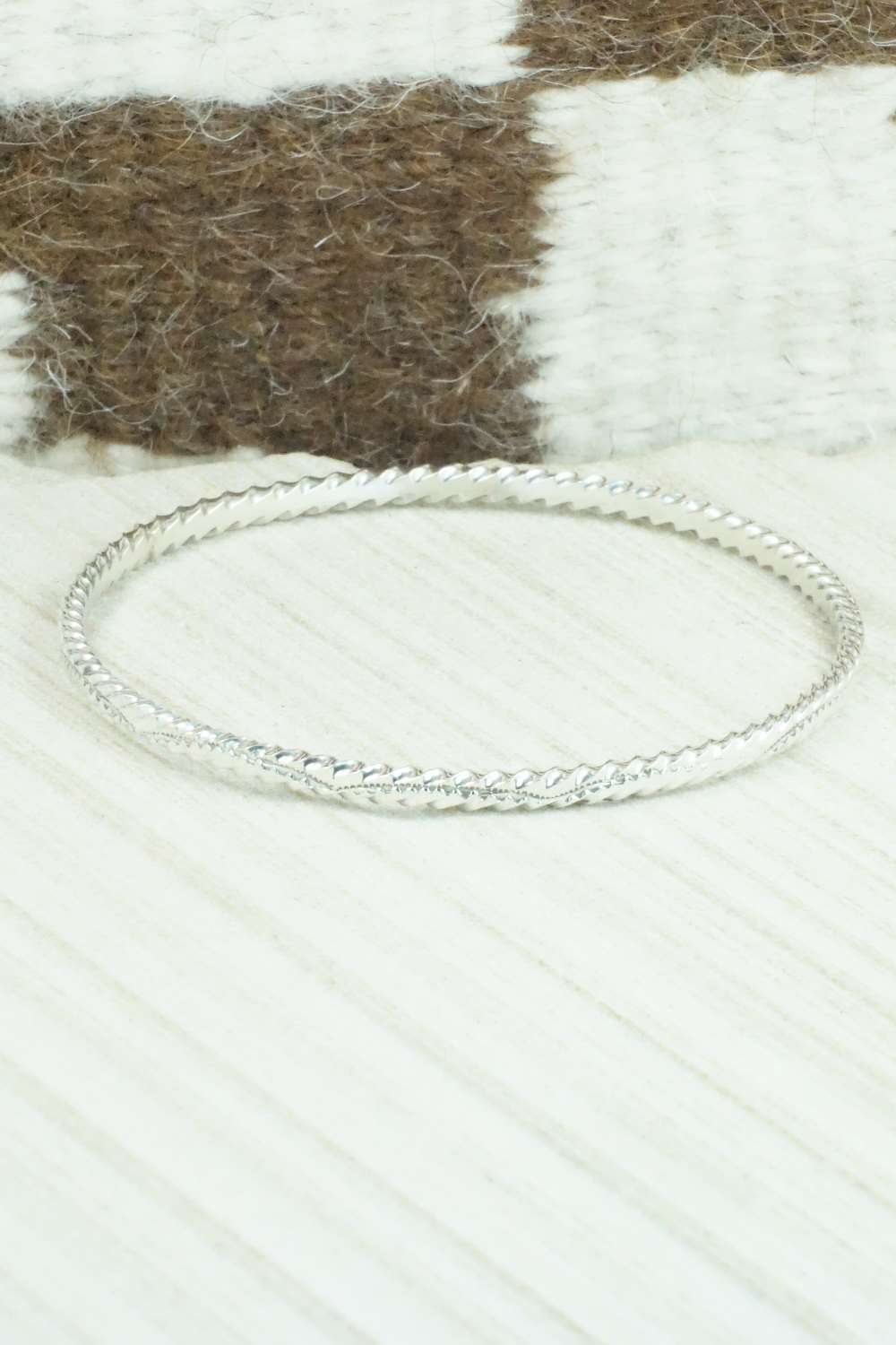 Sterling Silver Bangle - Elaine Tahe