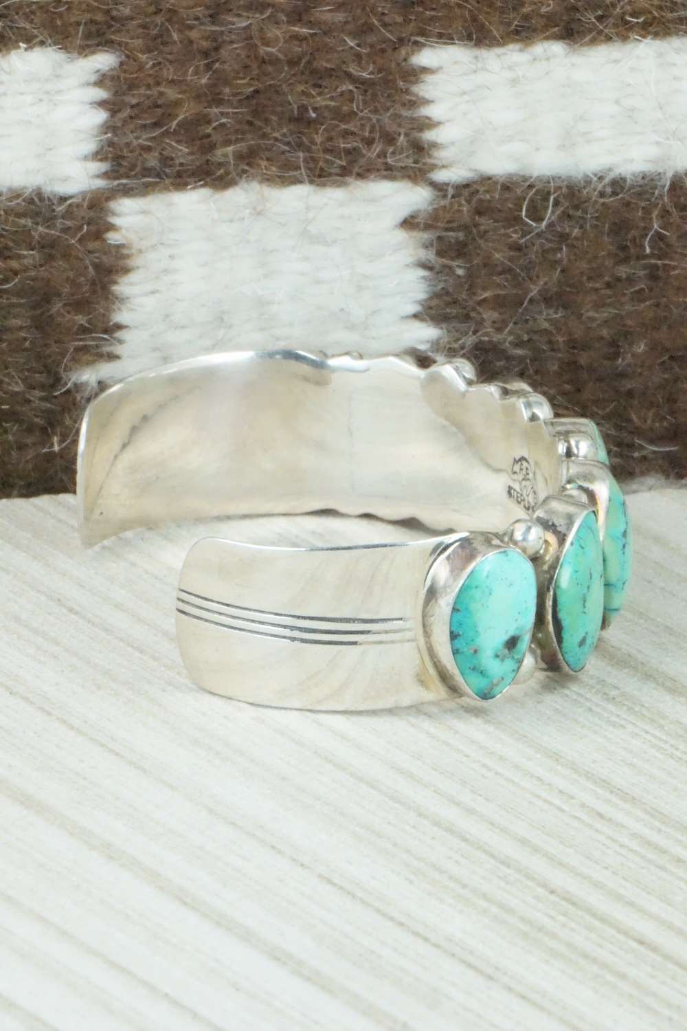Turquoise and Sterling Silver Bracelet - Navajo