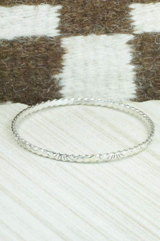 Sterling Silver Bangle - Elaine Tahe