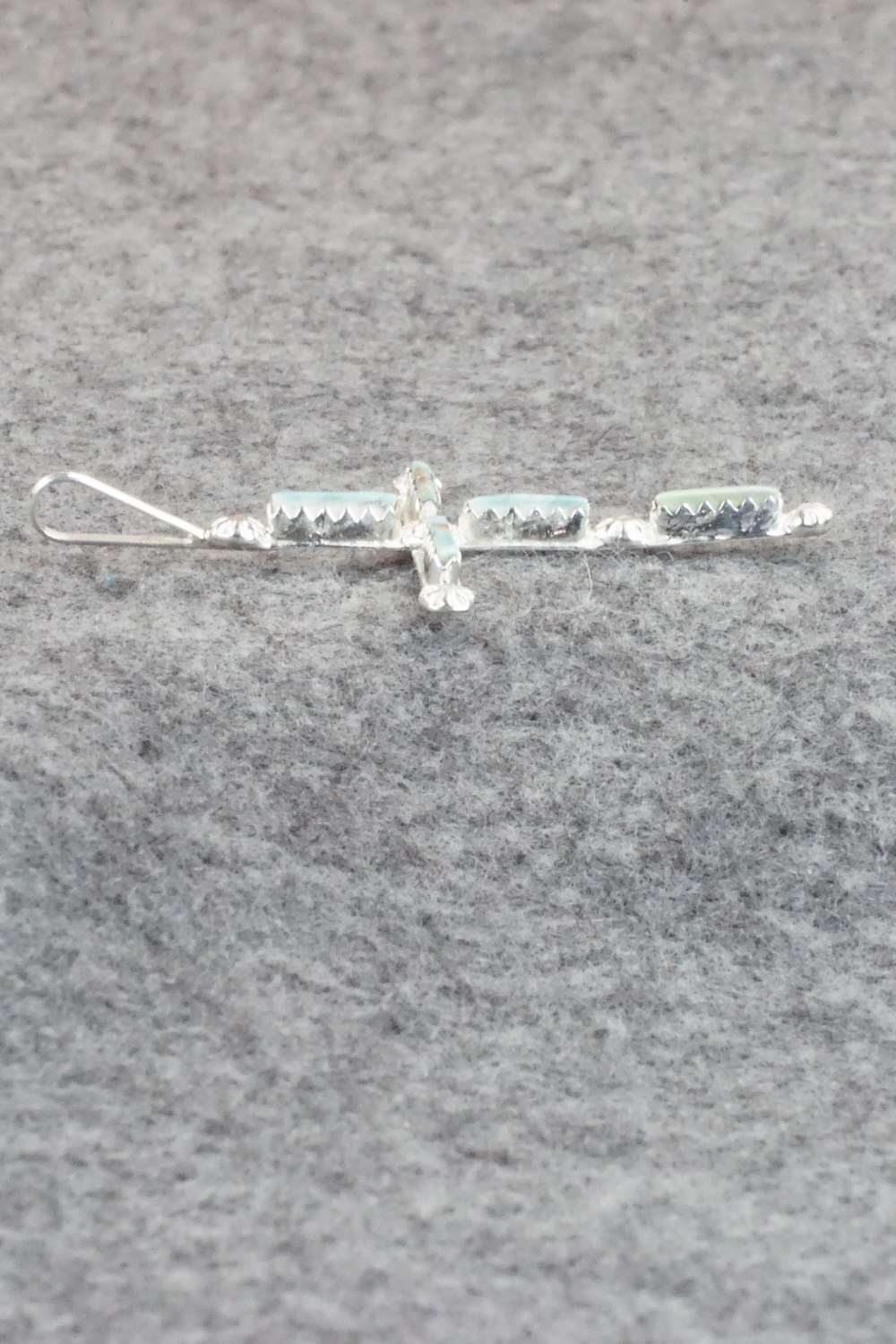 Turquoise & Sterling Silver Pendant - Diana Bellson